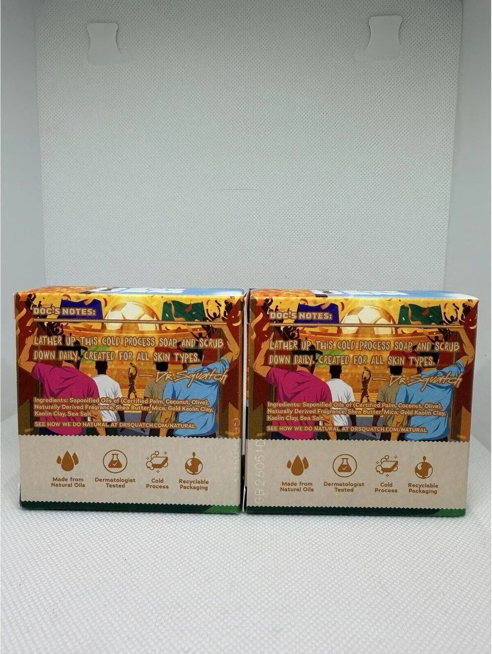 Dr. Squatch FIFA Golden Glory Limited Edition Men’s Natural Soap Lot Of 2 (5 oz)